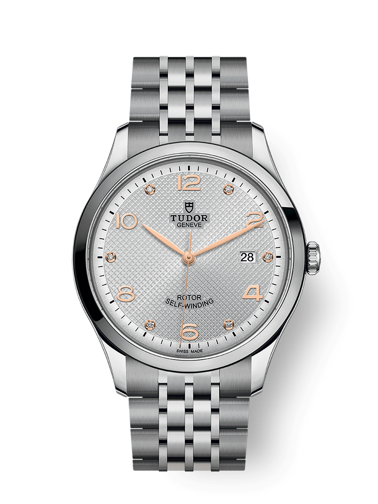 Tudor 1926, Stainless Steel and Diamond-set, 41mm, Ref# M91650-0003