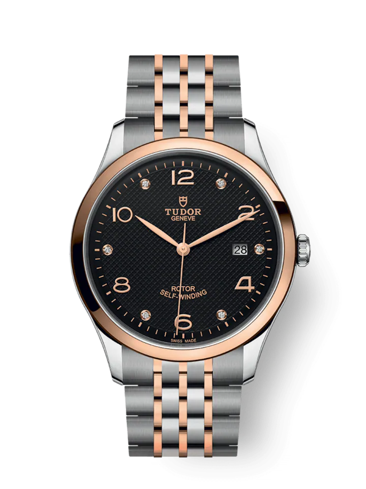 Tudor 1926, Stainless Steel and 18k Rose Gold with Diamond-set, 41mm, Ref# M91651-0004