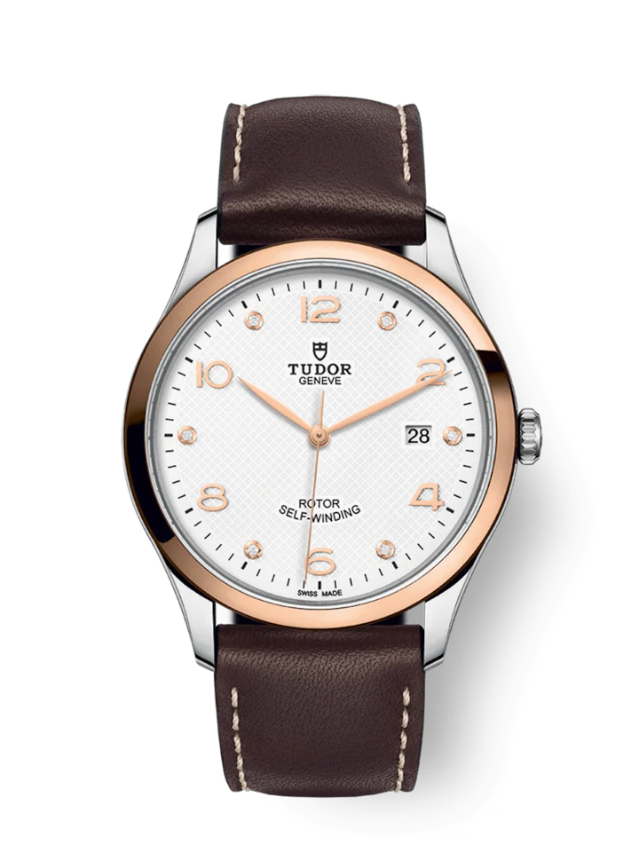 Tudor 1926, Stainless Steel and 18k Rose Gold with Diamond-set, 41mm, Ref# M91651-0012