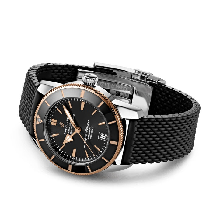 Side Breitling Superocean Héritage II 42 Stainless Steel & 18k Red Gold Ref# UB2010121B1S1