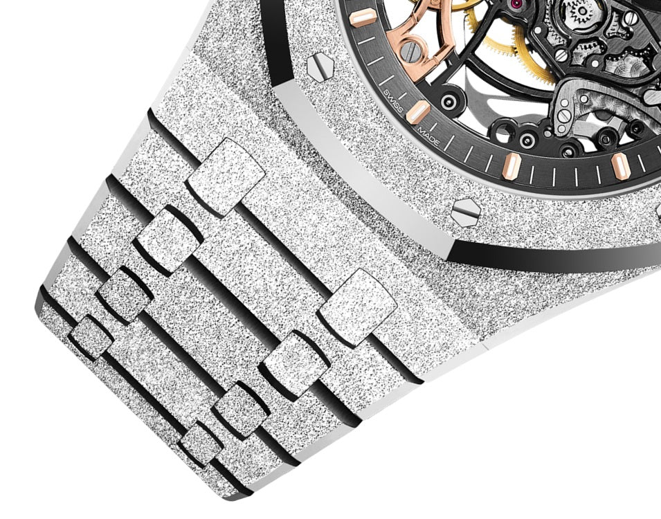 Bracelet Audemars Piguet Royal Oak FROSTED GOLD DOUBLE BALANCE WHEEL OPENWORKED Ref# 15407BC.GG.1224BC.01