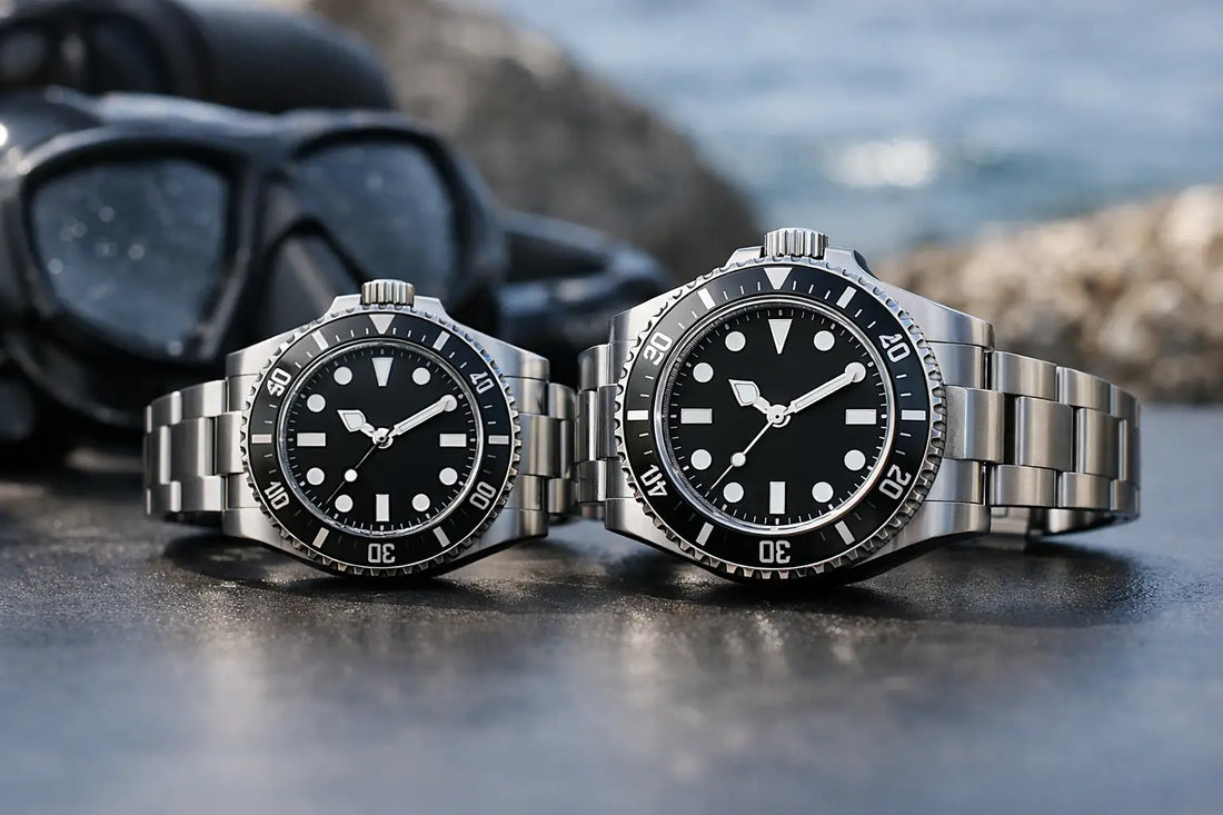 Submariner vs Sea-Dweller Size Guide