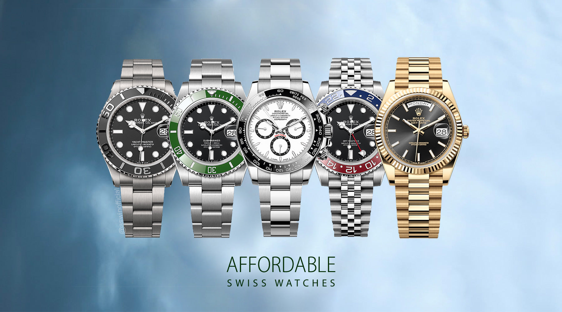 Rolexes All Types Understanding the Different Rolex Models – Affordable Swiss Watches Inc.