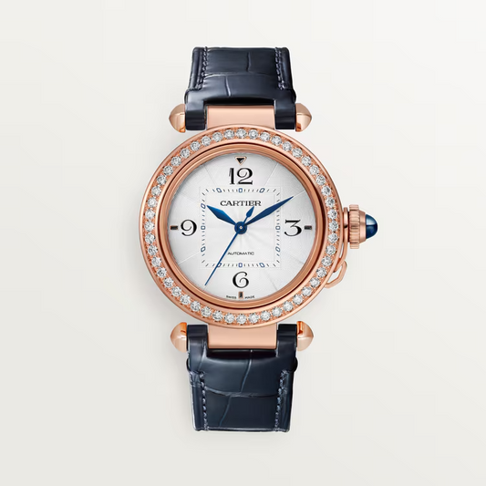 Unworn Cartier Pasha de Cartier, 18k Rose Gold with Diamond-set, 35mm, Ref# WJPA0012