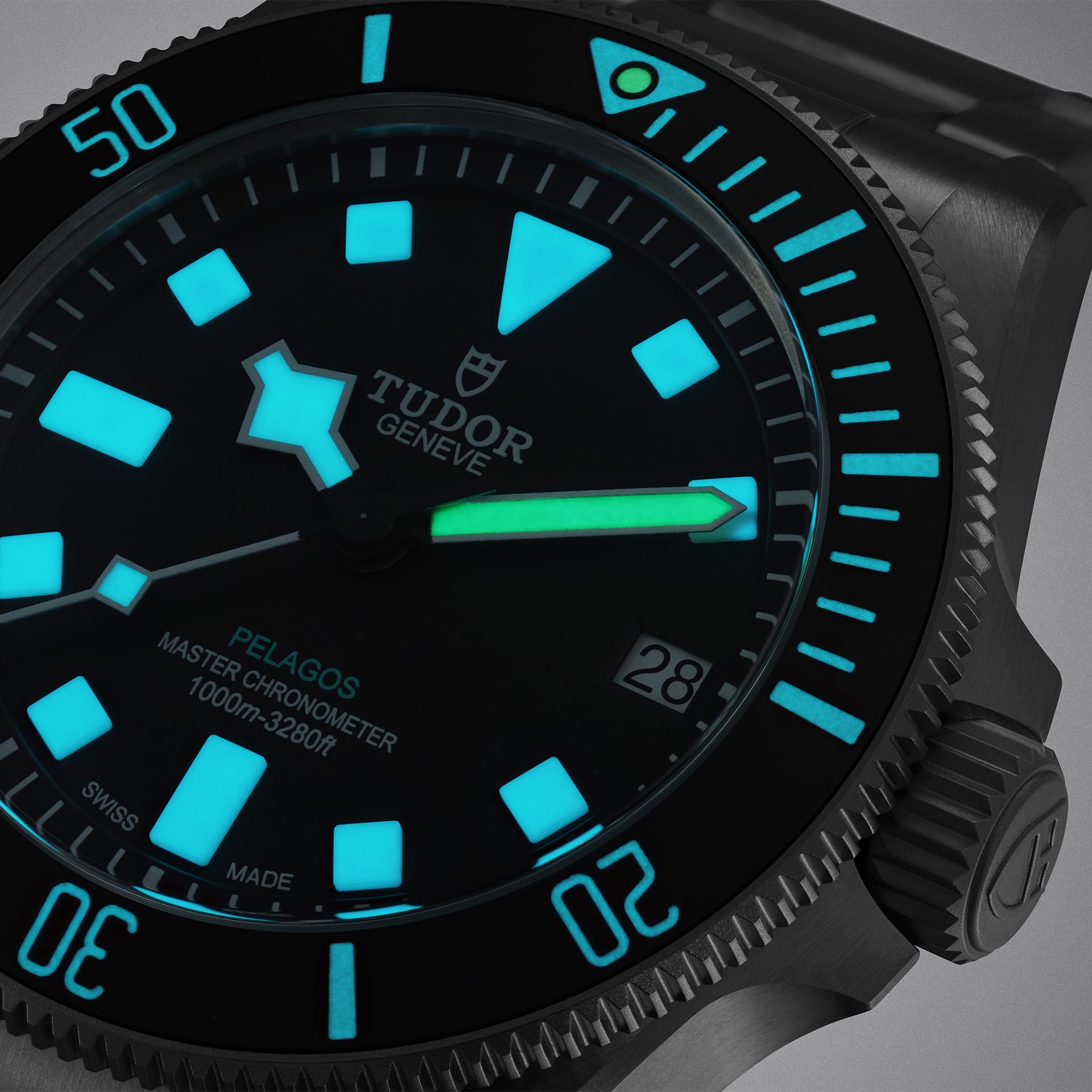 Tudor Pelagos Ultra, Grade 2 and Grade 5 Titanium, 43mm, Ref# M2543C1A7NU-0001, Unworn 2025, luminous