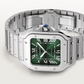 Unworn Cartier Santos de Cartier, Stainless Steel, 41.9mm x 35.1mm, Ref# WSSA0061, Main view, Front