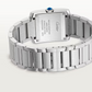 Unworn Cartier Tank Francaise, Stainless Steel, Diamonds, 32mm x 27mm, Ref# W4TA0021, Main view bak