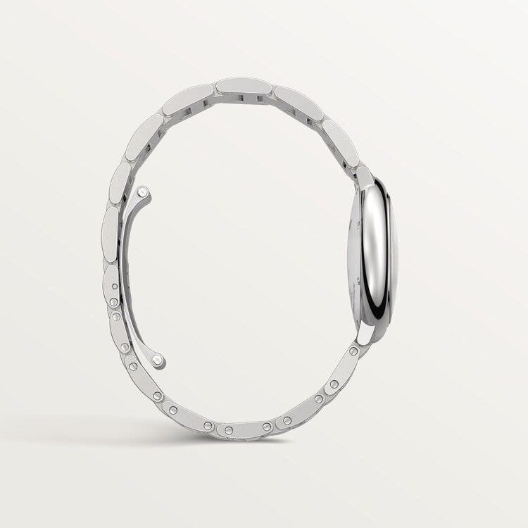 Unworn Cartier Ballon Bleu de Cartier, Stainless Steel and Diamonds, 33mm, Ref# W4BB0021, Left
