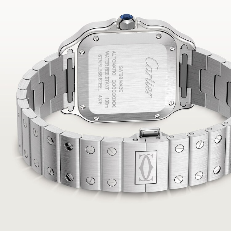 Unworn Cartier Santos de Cartier, Stainless Steel, 35.1mm, Ref# W4SA0005, main view back