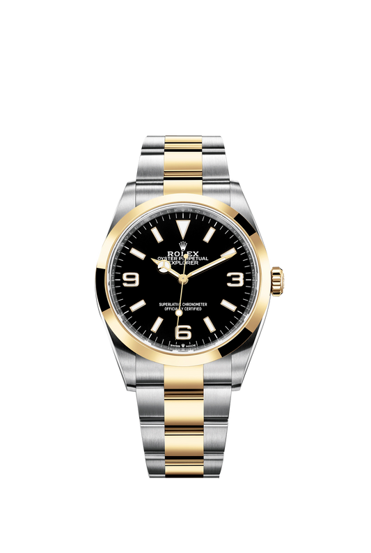 Rolex Explorer, 18k Yellow Gold and Stainless steel, 36mm, Ref# 124273-0001