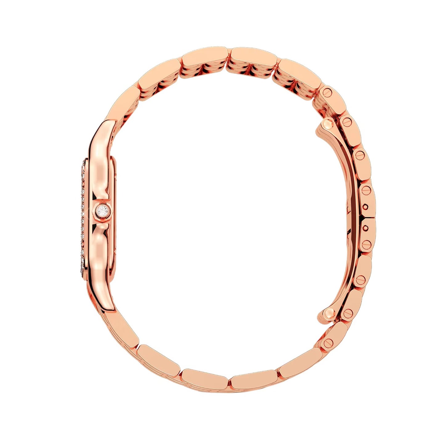 Unworn Cartier Panthère de Cartier Medium, 18k Rose Gold, Diamonds, 27mm x 37mm, Ref# WJPN000, Right