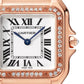 Unworn Cartier Panthère de Cartier Medium, 18k Rose Gold, Diamonds, 27mm x 37mm, Ref# WJPN0009, Dial