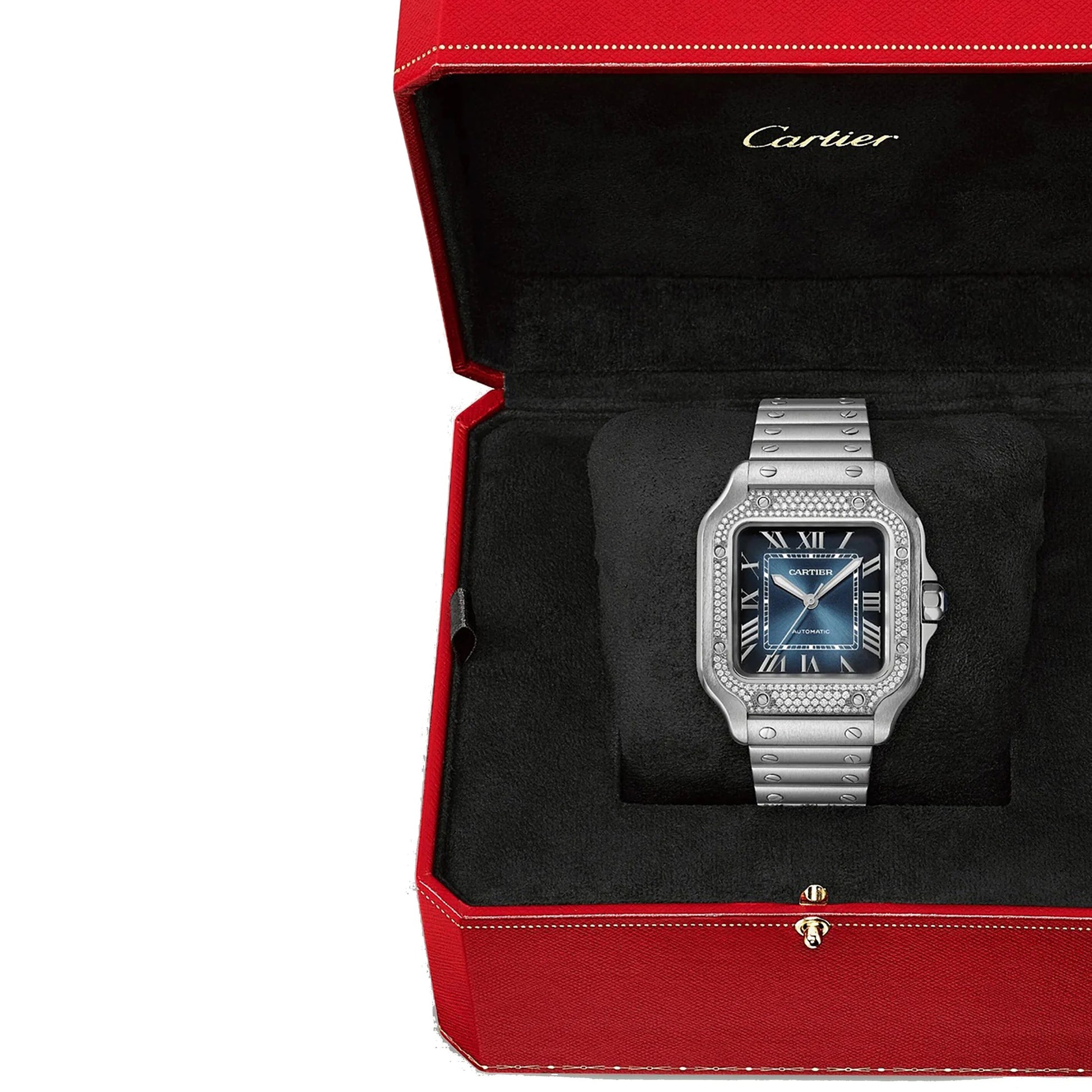 Unworn Cartier Santos de Cartier, Stainless Steel, 35.1mm, Ref# W4SA0006, Watch in box