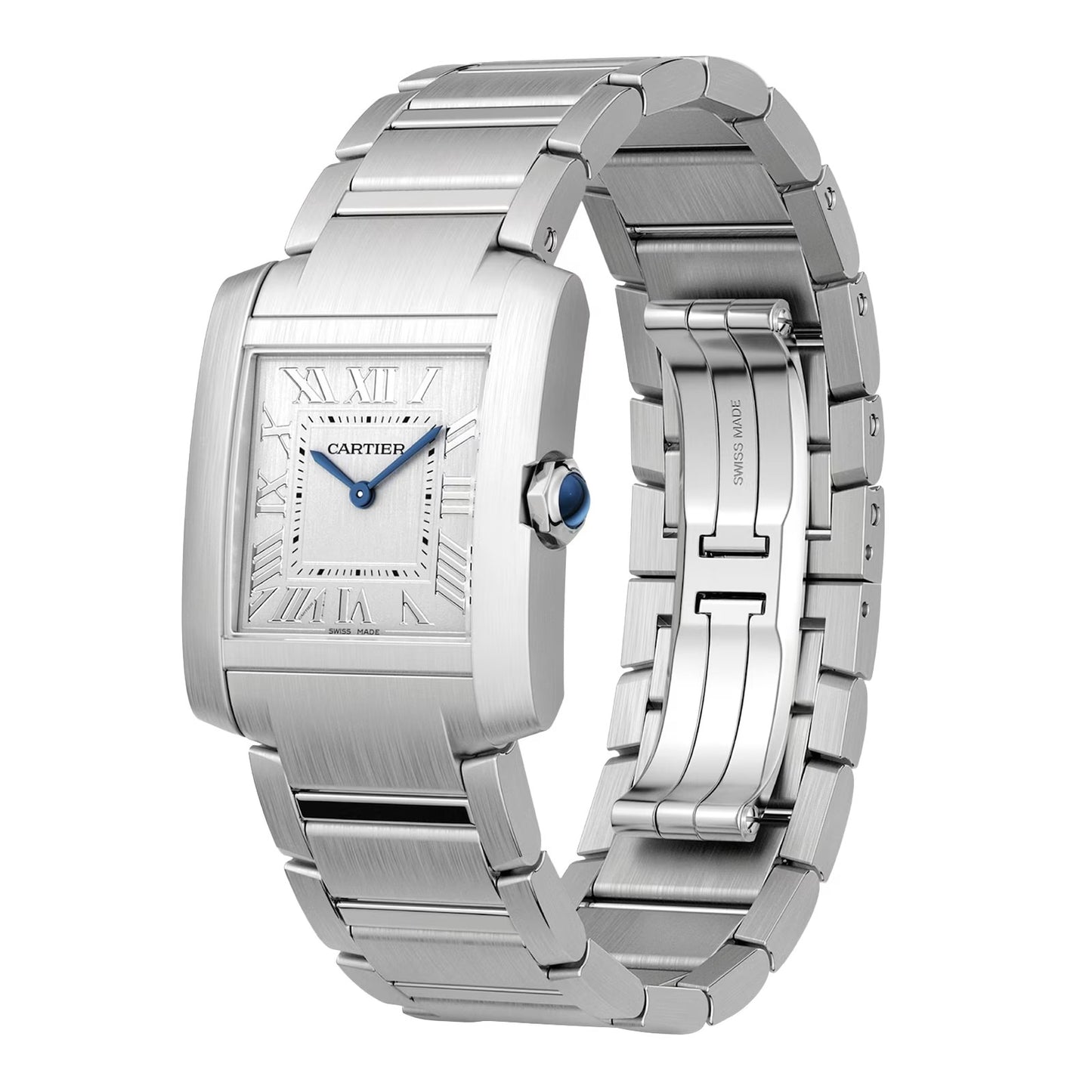 Unworn Cartier Tank Francaise de Cartier, Medium Stainless Steel, 32mm x 27mm, Ref# WSTA0074, Main view
