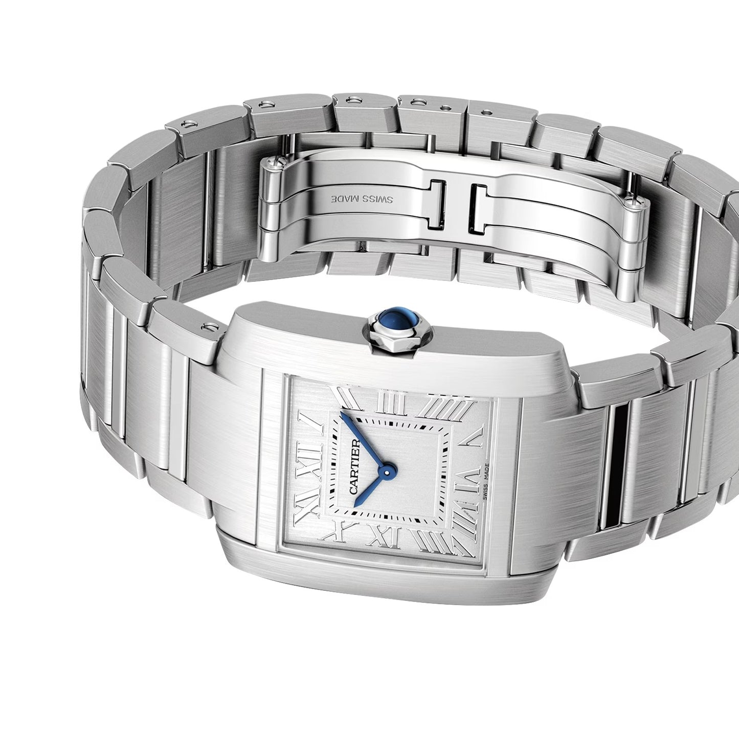 Unworn Cartier Tank Francaise de Cartier, Medium Stainless Steel, 32mm x 27mm, Ref# WSTA0074, Main view, Front
