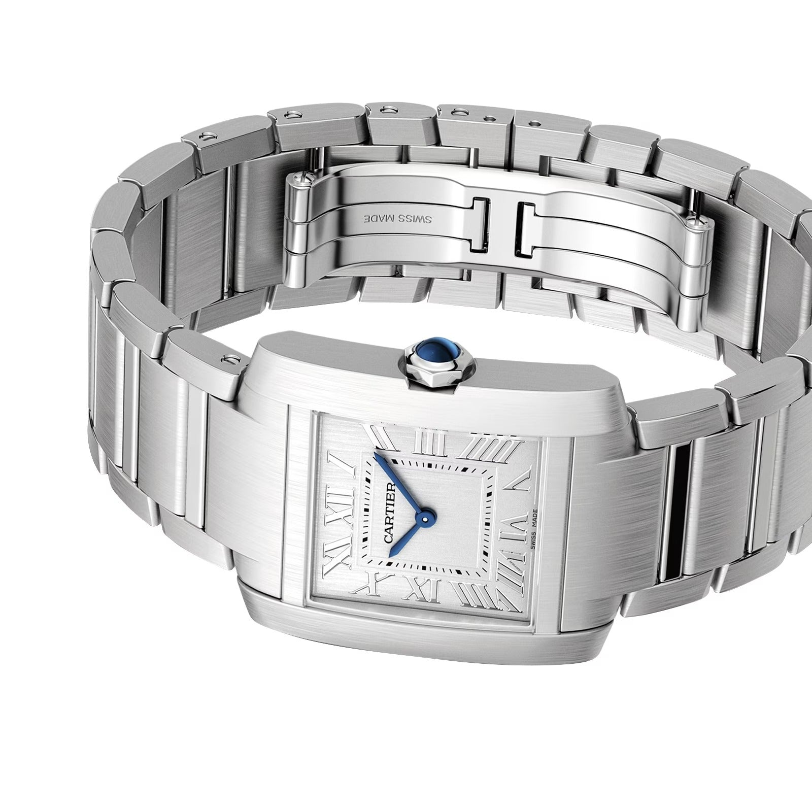 Unworn Cartier Tank Francaise de Cartier, Medium Stainless Steel, 32mm x 27mm, Ref# WSTA0074, Main view, Front