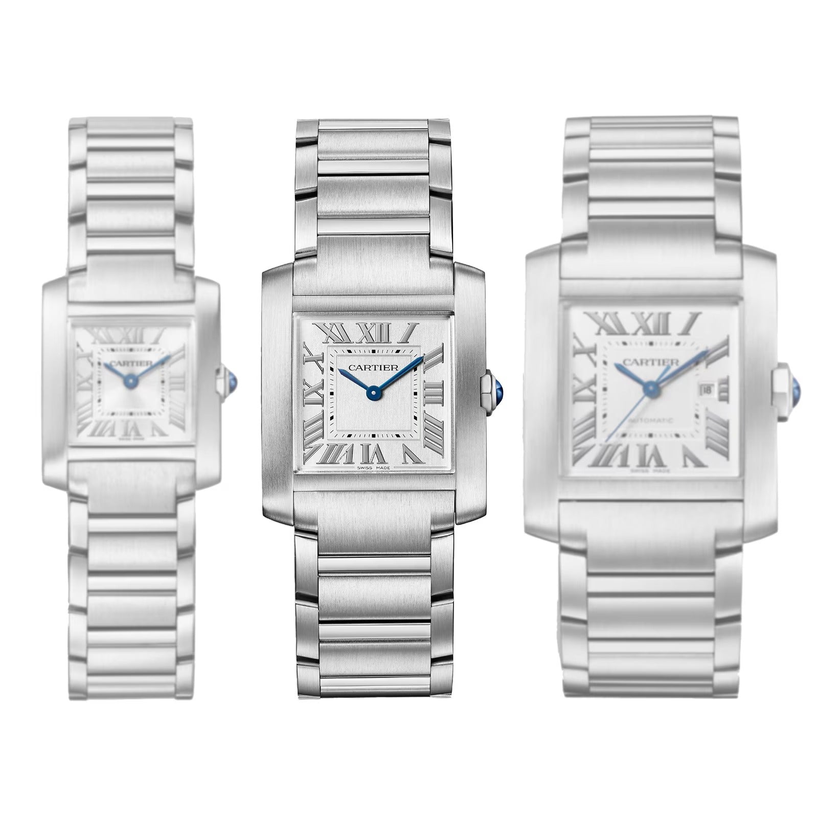 Unworn Cartier Tank Francaise de Cartier, Medium Stainless Steel, 32mm x 27mm, Ref# WSTA0074, Wathes
