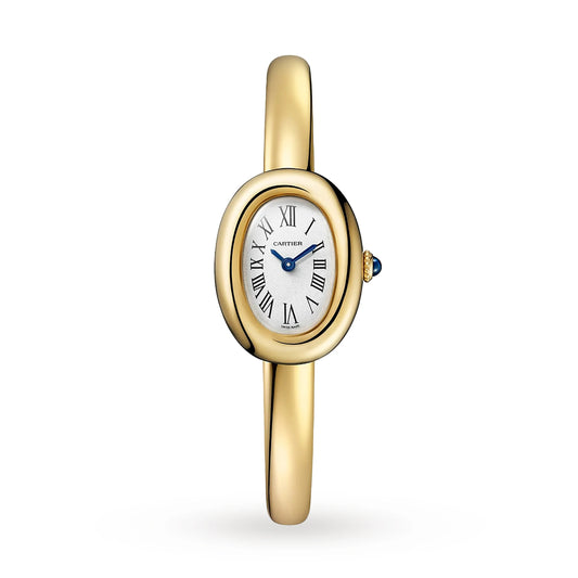 Unworn Cartier Baignoire Mini, 18k Yellow Gold, 24.6mm, x 18.7mm, Ref# WGBA0045