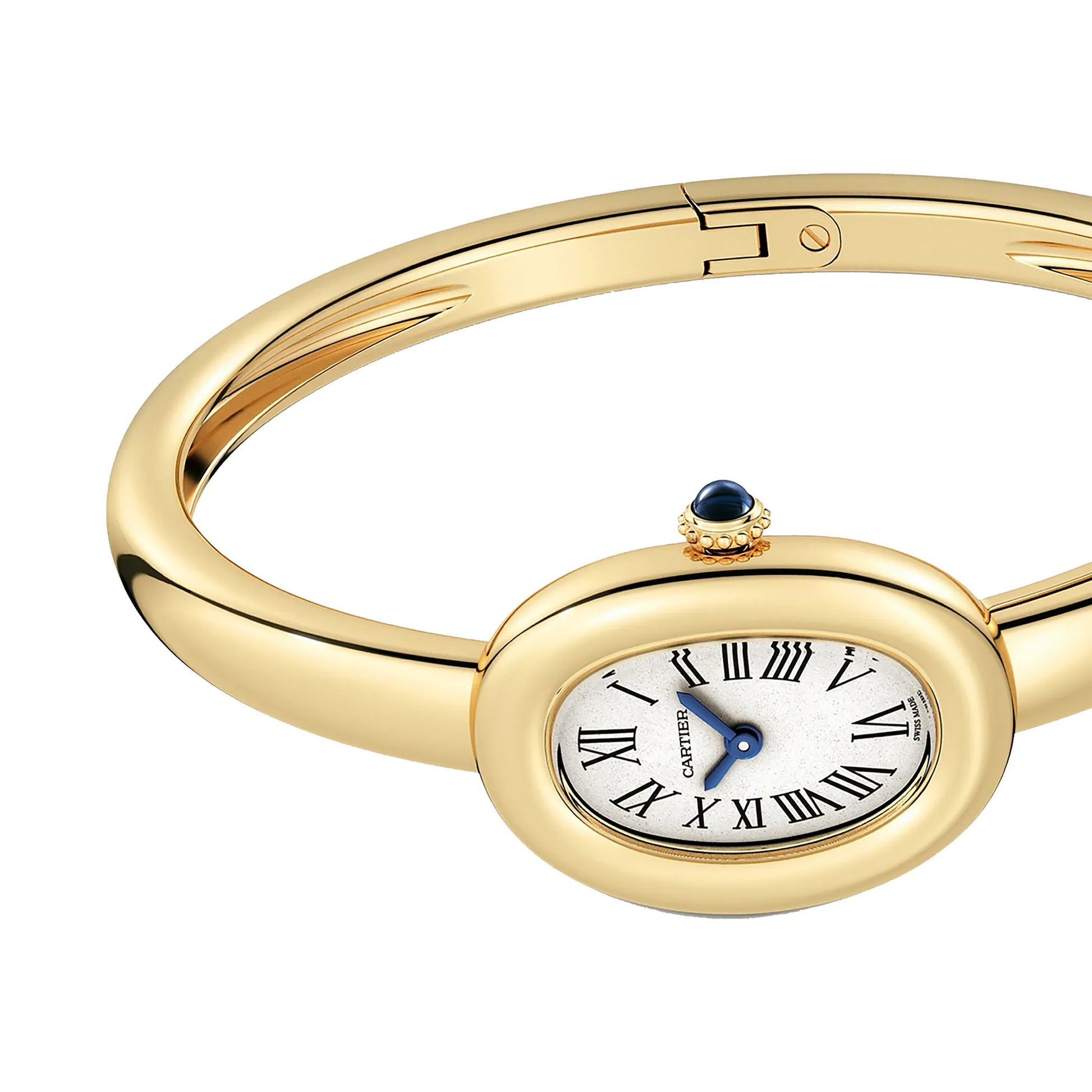 Unworn Cartier Baignoire Mini, 18k Yellow Gold, 24.6mm, x 18.7mm, Ref# WGBA0045, Main view, Front