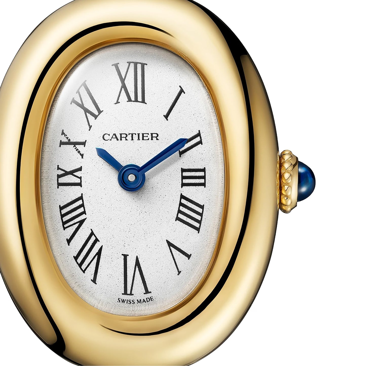 Unworn Cartier Baignoire Mini, 18k Yellow Gold, 24.6mm, x 18.7mm, Ref# WGBA0045, Dial