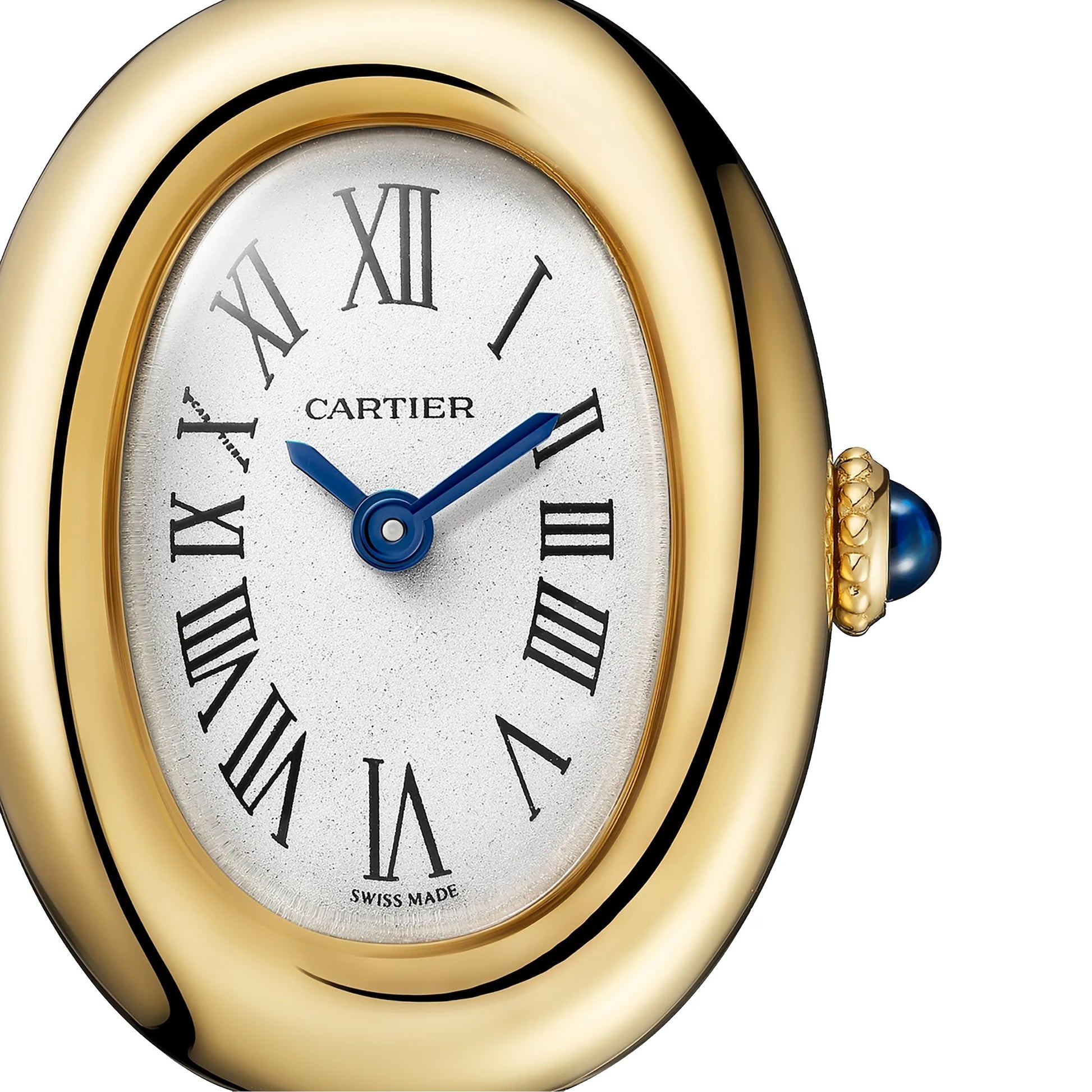 Unworn Cartier Baignoire Mini, 18k Yellow Gold, 24.6mm, x 18.7mm, Ref# WGBA0045, Dial
