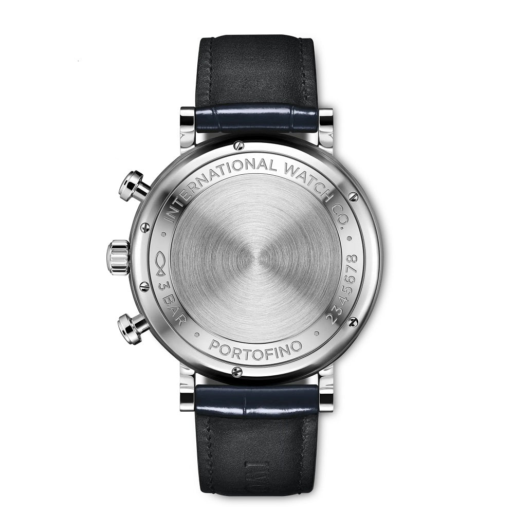 IWC Portofino Chronograph, Stainless steel, 42mm, Ref# IW391037, Back