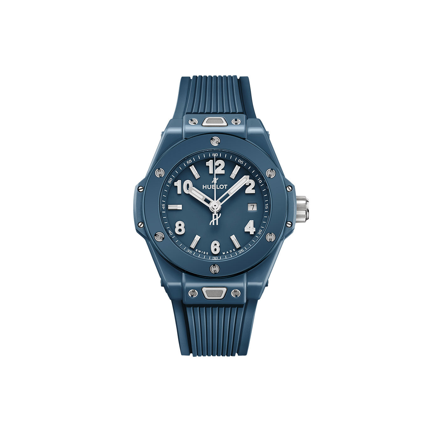 Unworn Hublot Big Bang Petrol Blue Ceramic, Ref# 485.ES.5171.RX, box and papers.