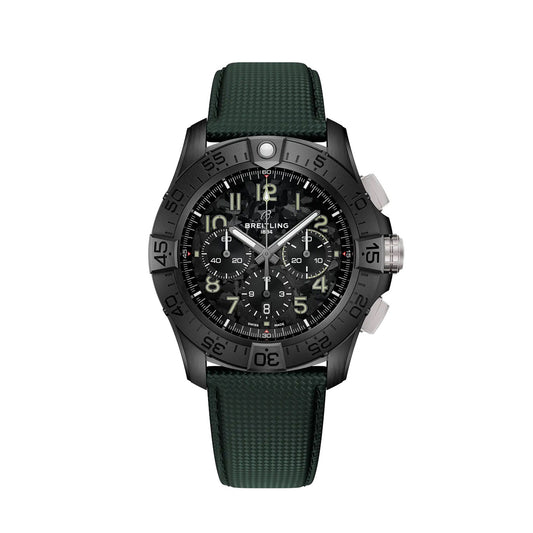Unworn Breitling Super Avenger B01 Chronograph 46 Night Mission, SB0148101B1X1, box and papers