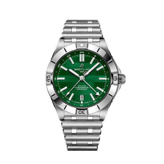 Unworn Breitling Chronomat Automatic GMT 40 Six Nations Ireland, A323987B1L1A1, box and papers