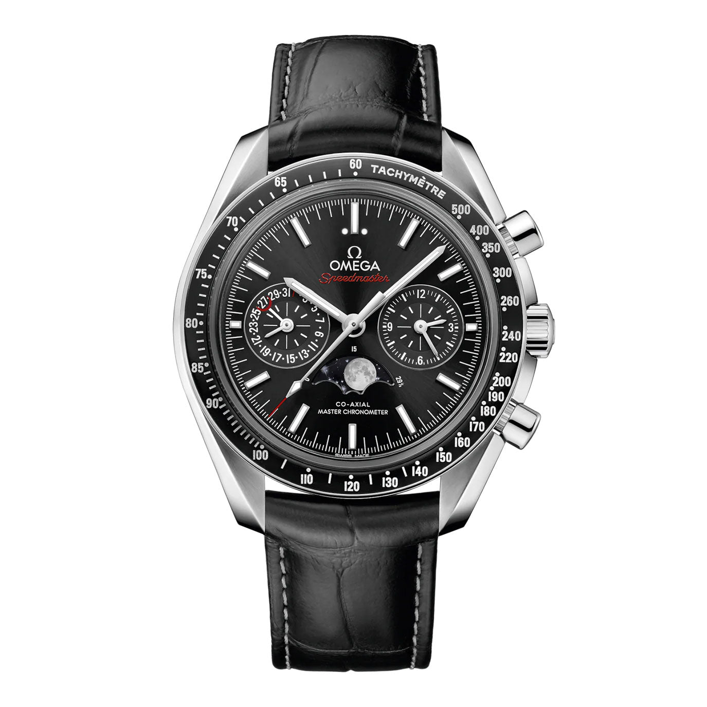 Unworn, Omega Speedmaster Moonphase 44mm, Ref#304.33.44.52.01.001, box and papers