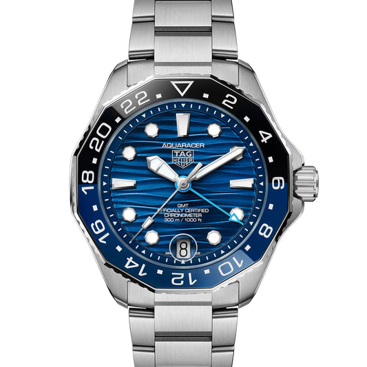 Unworn, TAG Heuer Aquaracer Professional 300 GMT, Ref#WBP5114.BA0013, box and papers