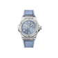 Unworn, Hublot Big Bang One Click Steel Coal Blue Diamonds, Ref# 485.SX.717B.RX.1204, box and papers.