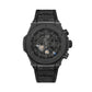 Unworn Hublot Big Bang Reloaded All Black, Ref# 421.CX.1140.NR.RLD, box and papers.