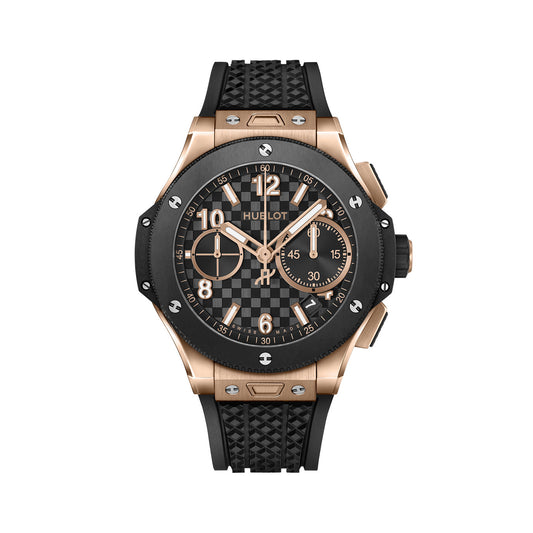 Unworn, Hublot Big Bang Original Unico King Gold Ceramic, Ref# 431.OM.1380.RX, box and papers.