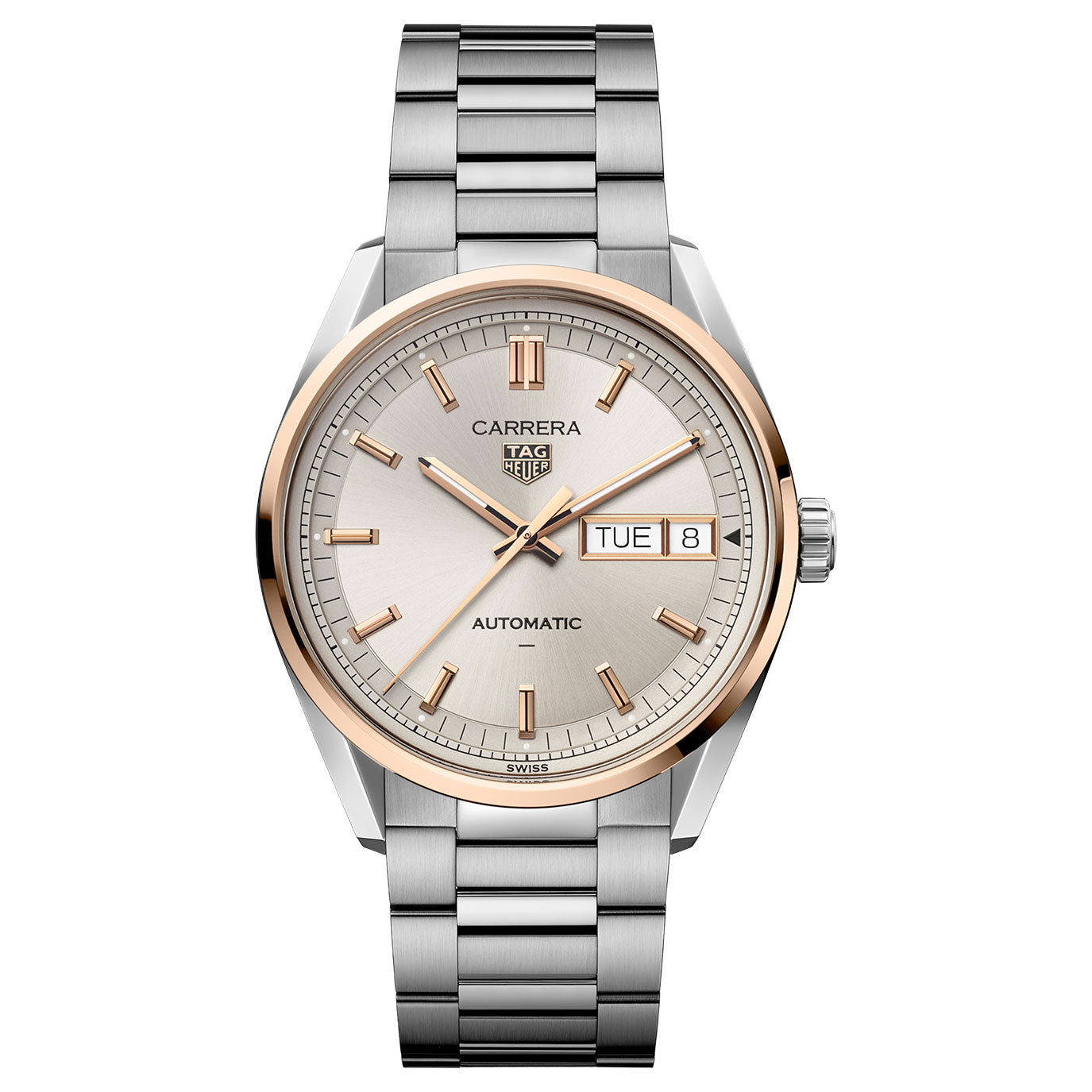 Unworn, TAG Heuer Carrera Day-Date, Ref# WDA2150.BA0043, box and papers.