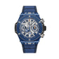 Unworn Hublot Big Bang Reloaded Blue Ceramic, Ref# 421.EX.5129.NR.RLD, box and papers.