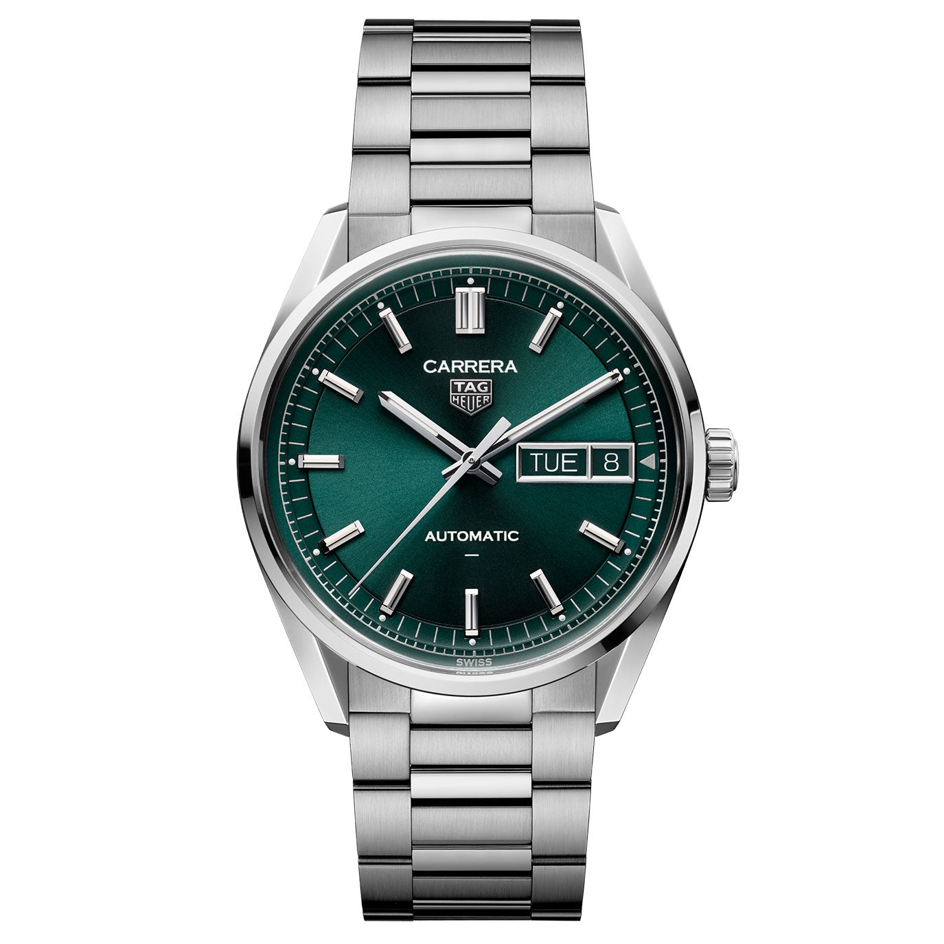 Unworn, TAG Heuer Carrera Day-Date, Ref# WDA2115.BA0043, box and papers.