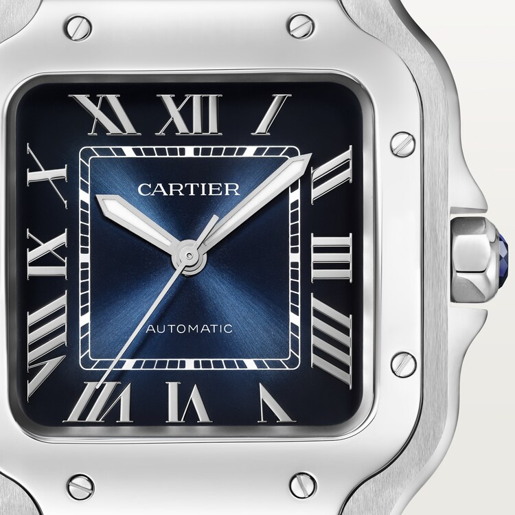Unworn Cartier Santos de Cartier, Stainless Steel, 35.1mm, Ref# WSSA0063, Dial