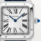 Unworn Cartier Santos Dumont de Cartier, Stainless Steel, 43.5mm x 31.4mm, Ref# WSSA0022, Dial
