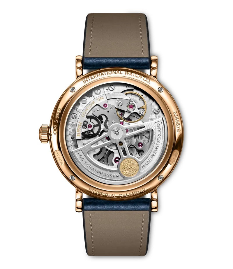 IWC Portugieser Perpetual Calendar, 18k Rose Gold, 40mm, Ref# IW344602, Back