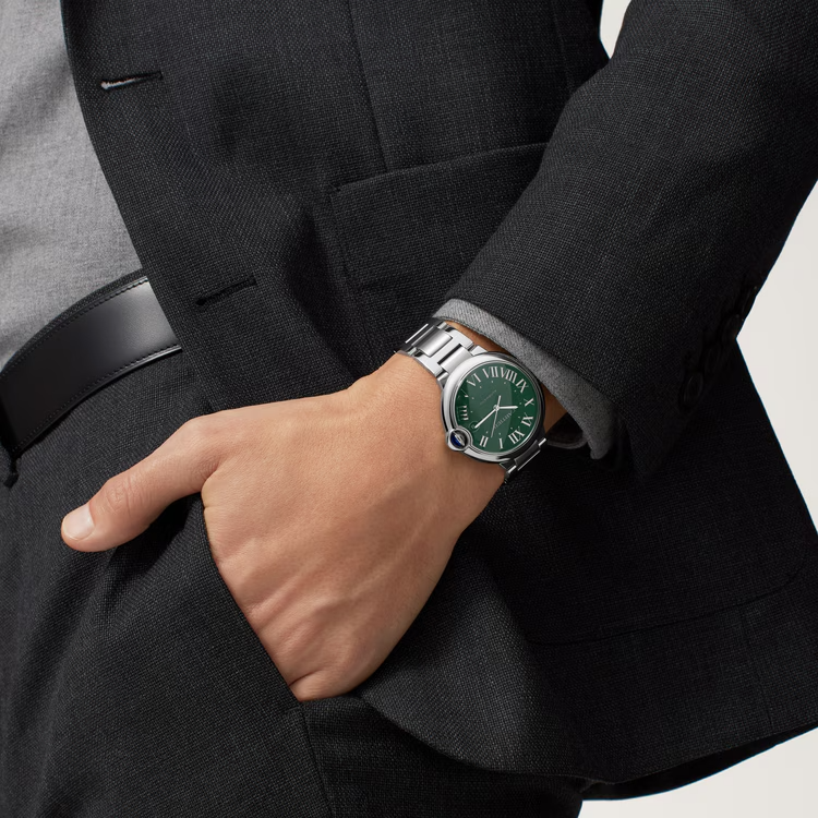 Unworn Cartier Ballon Bleu de Cartier, Stainless Steel, 40mm, Ref# WSBB0071, Watch on hand