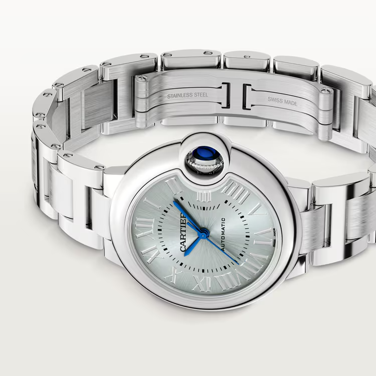 Unworn Cartier Ballon Bleu de Cartier, Stainless Steel, 33mm, Ref# WSBB0062, main view, Front