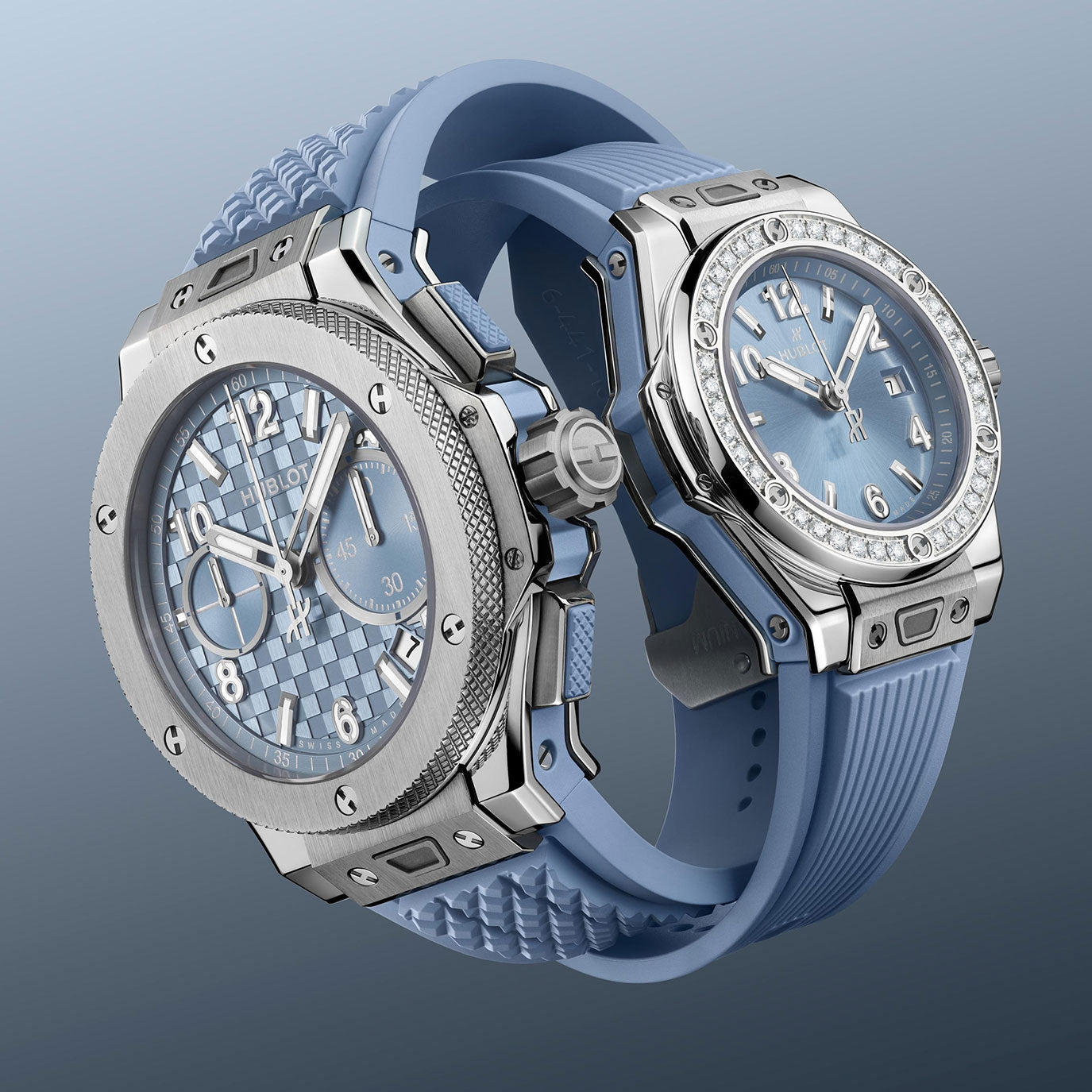 Unworn, Hublot Big Bang Original Unico Titanium Coal Blue, Ref# 431.NX.717B.RX, box and papers,