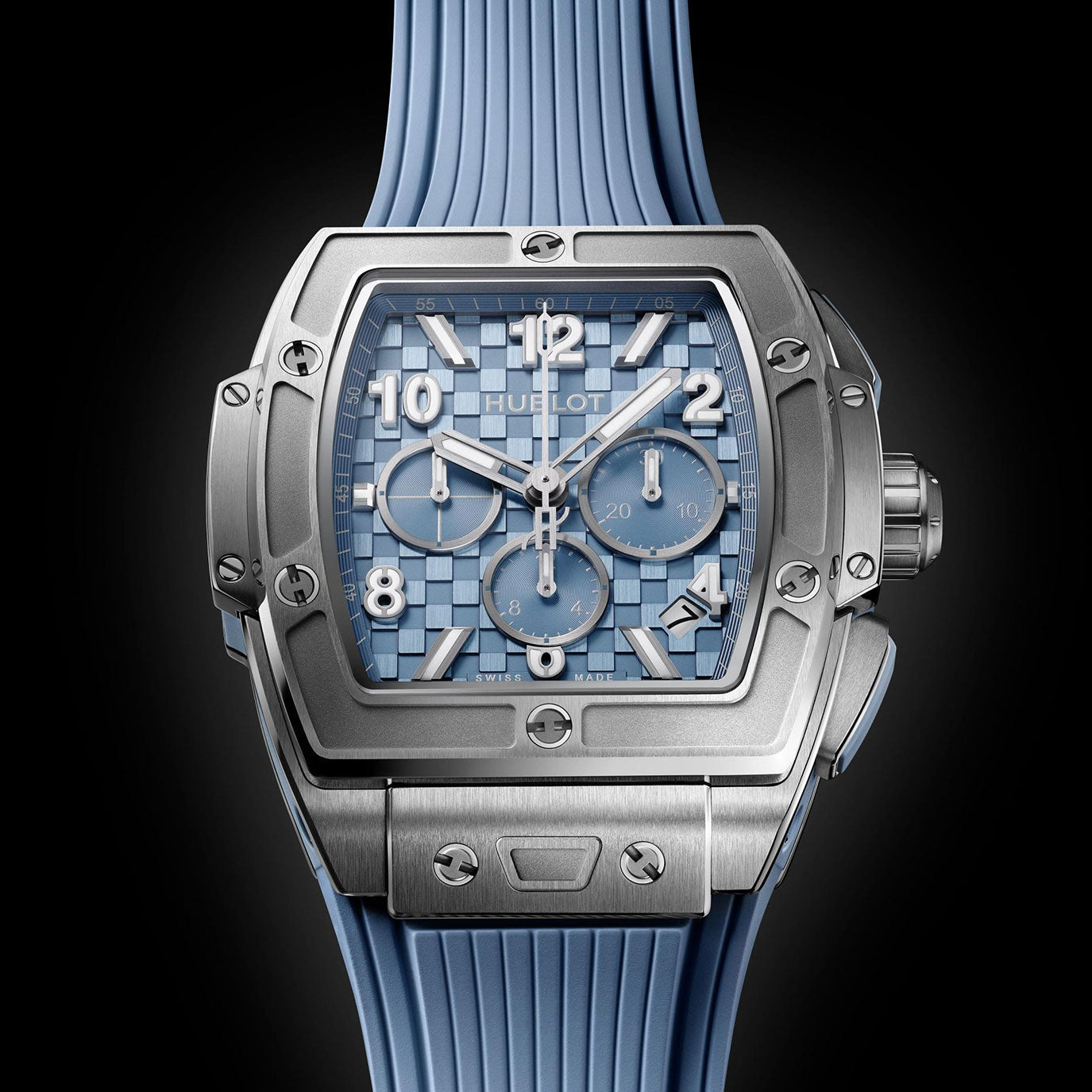 Unworn, Hublot Spirit of Big Bang Titanium Coal Blue, Ref# 642.NX.717B.RX, box and papers.