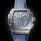 Unworn, Hublot Spirit of Big Bang Titanium Coal Blue, Ref# 642.NX.717B.RX, box and papers.