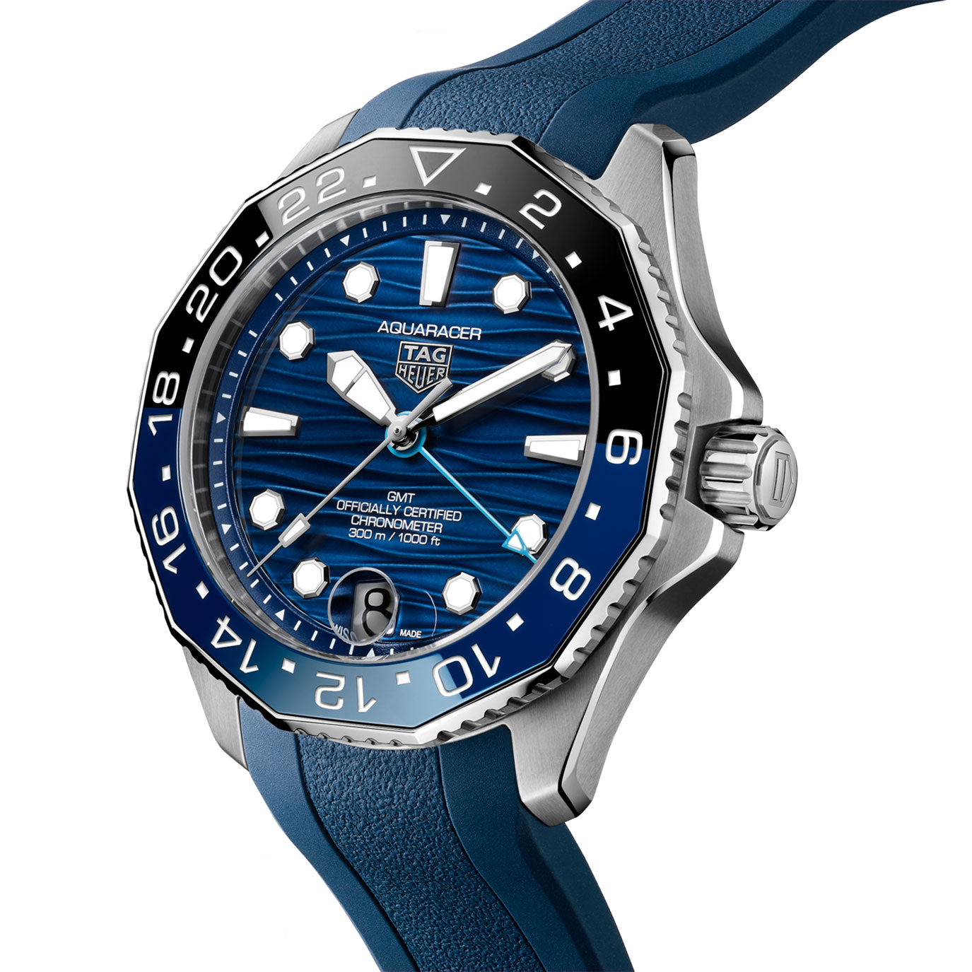 Unworn TAG Heuer Aquaracer Professional 300 GMT, 42mm, Ref# WBP5114.FT6259, box & papers
