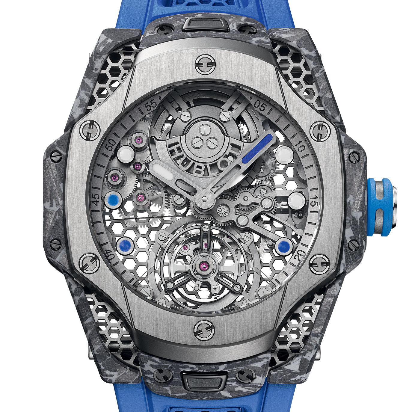 Unworn Hublot Big Bang Tourbillon Carbon SR_A by Samuel Ross 44, 428.NQ.0100.RX.SRA24, box and papers
