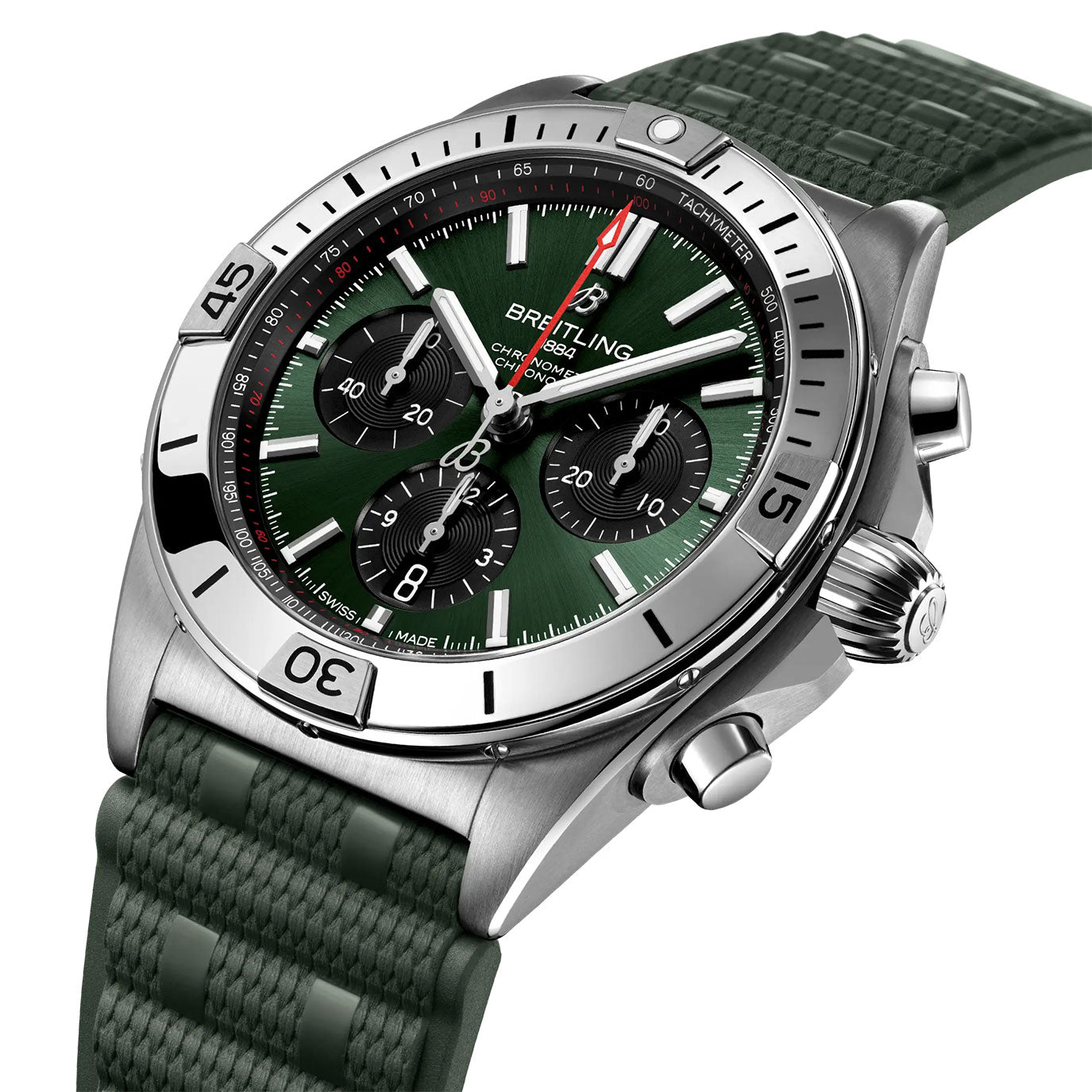 Unworn, Breitling Chronomat B01 42, Ref# AB0134101L2S1, box and papers