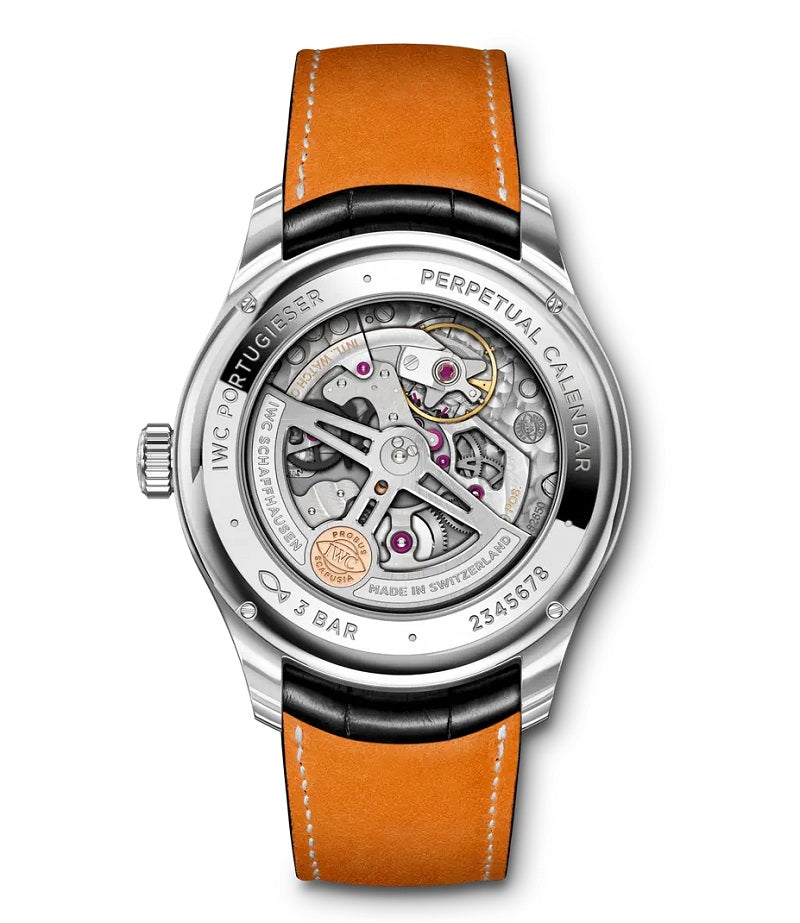 IWC Portugieser Perpetual Calendar 42, Stainless steel, 42,4mm, Ref# IW344203, Back