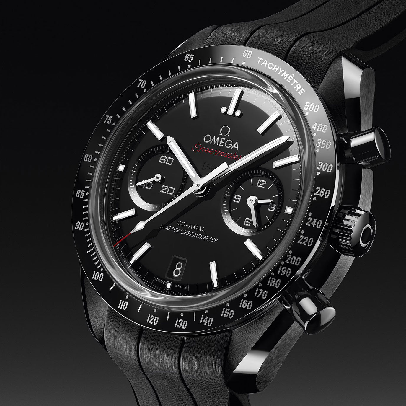 Unworn, Omega Speedmaster Dark Side of the Moon, Ref# 310.92.44.51.01.004, box and papers.